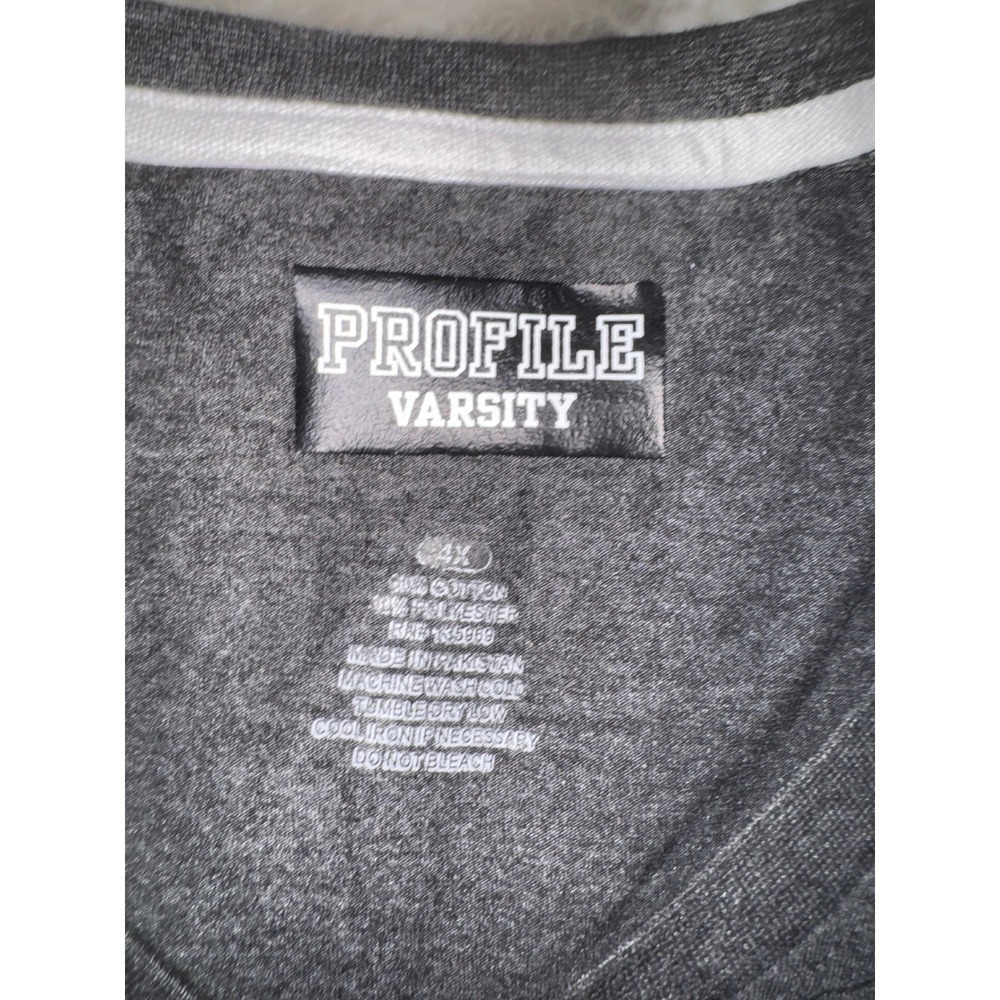 Ohio State Buckeyes Womens 4X V Neck Shirt Gray Football Gameday Plus Size OSU - Picture 3 of 4